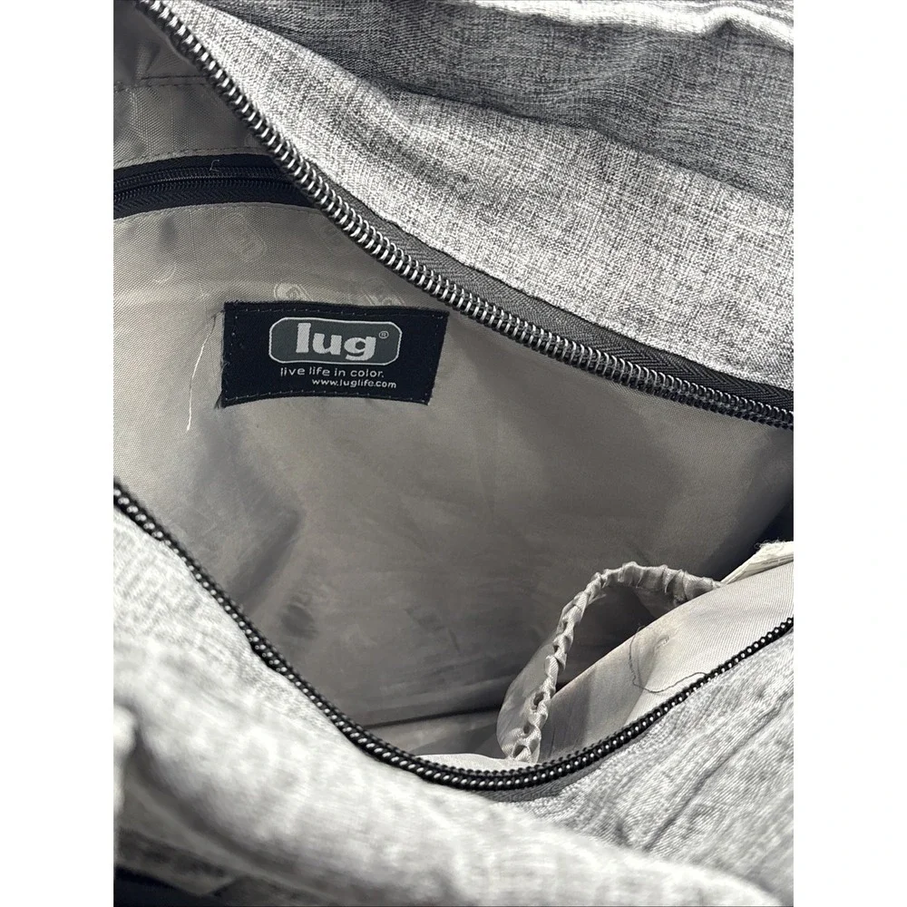 Lug Quilted Tote Bag Gray  Lightweight Travel Work School Everyday‎ 15x12